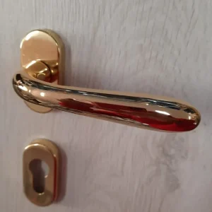 Maniglia per porta OVALE Goccia COMIT ottone lucido foro Yale 9609 Direct Verzonden